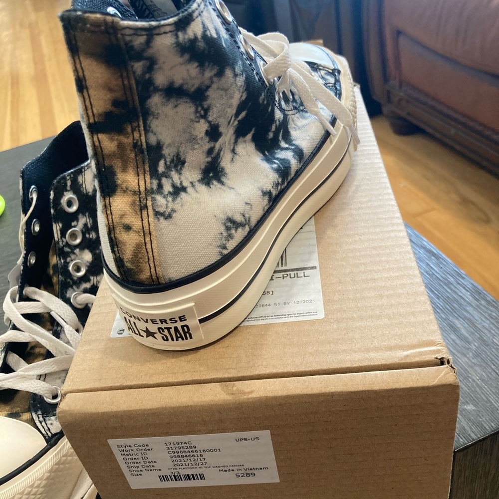 Custom Washed Platform Chuck Taylor All Star - Picture 7 of 9